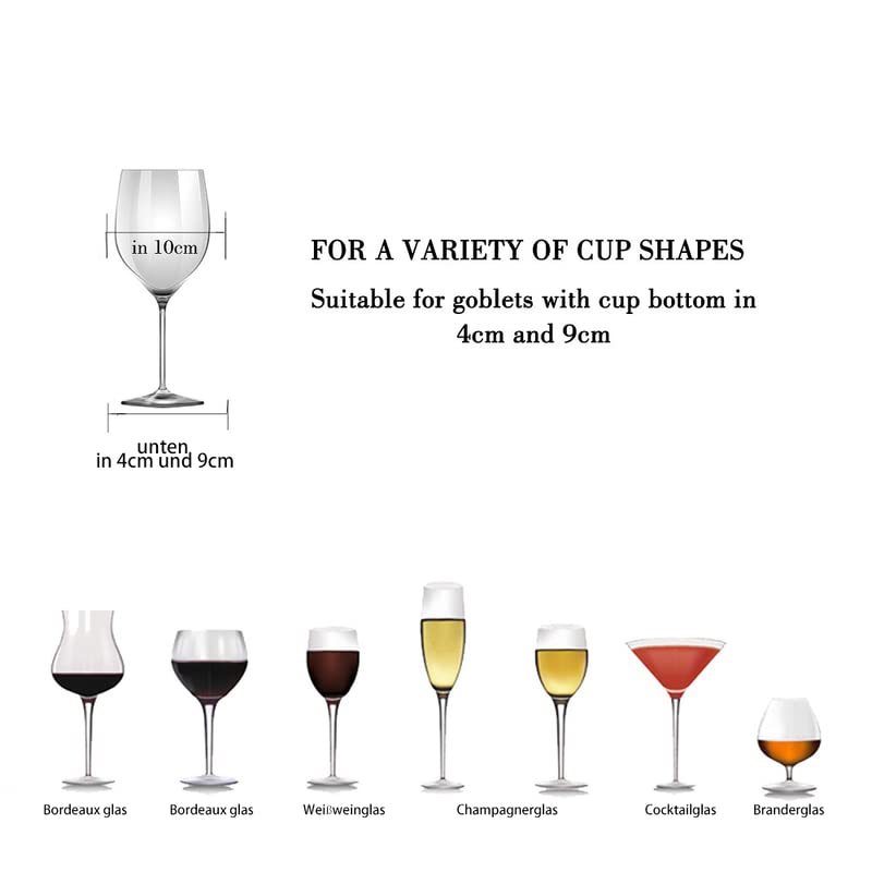 FOMANSH Wine Glass Rack - Under Cabinet Stemware Wine Glass Holder Glasses Storage Hanger 2 Pack Metal Organizer for Bar Kitchen 4 Rows Black - Image 3